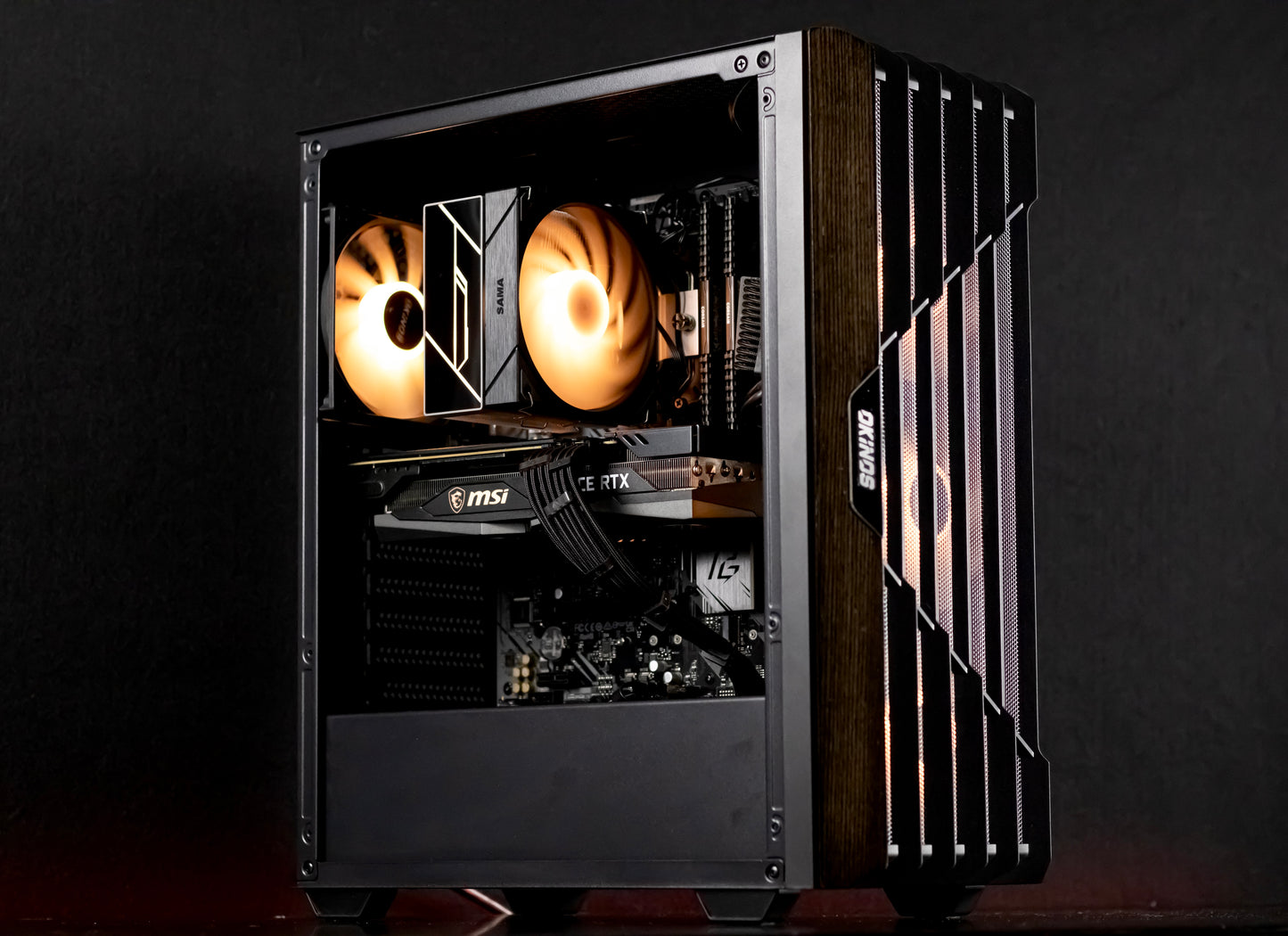 🪵Oak Wood Gaming PC - RTX 3060 Ti | Ryzen 5 5500 | 16GB DDR4 | 1TB NVMe SSD